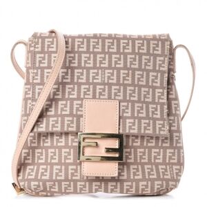 Fendi Zucchino Messenger Bag - Blush/Pink